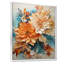 Orange et bleu sarcelle, tourbillon botanique I - art botanique abstrait-1229838081-1229838095-1262129455