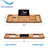 59" Streamline Freestanding Soaking Acrylic Bathtub With Drain and Bamboo Tray-1450143857