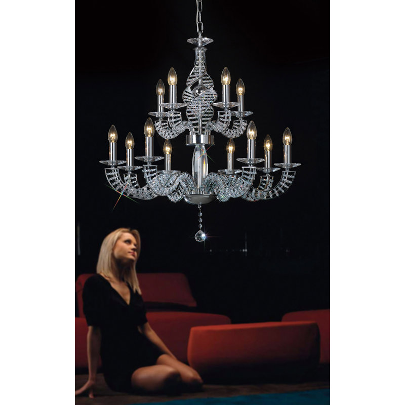 12 - Light Candle Style Chandelier