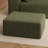 27.55'' Inch Oversized Ottoman For Couch, Corduroy Upholstered Footrest With Compressed Memory Foam, Modular Sectional Cloud Pouf, No Assembly Required, DIY Combination, Green-1072832057