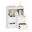 Bibliothèque standard 30 po à 5 cubes, bibliothèque standard en bois avec tiroir amovible, tablette ouverte pour le salon
