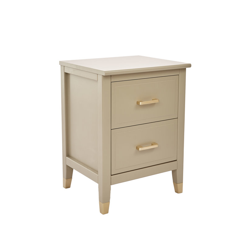Dibble 45 cm W Bedside Table, Clay