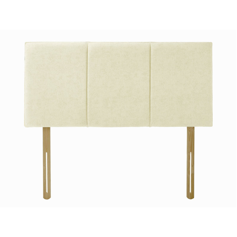 Ergys Upholstered Headboard, Chenille, Kingsize (5'), Cream