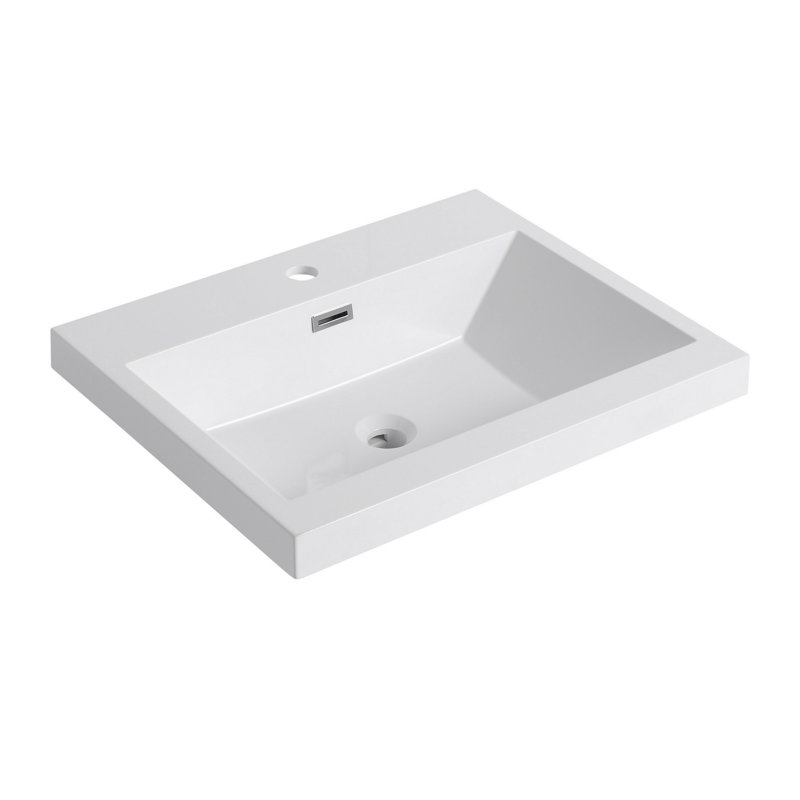 Lavabo de salle de bain en résine