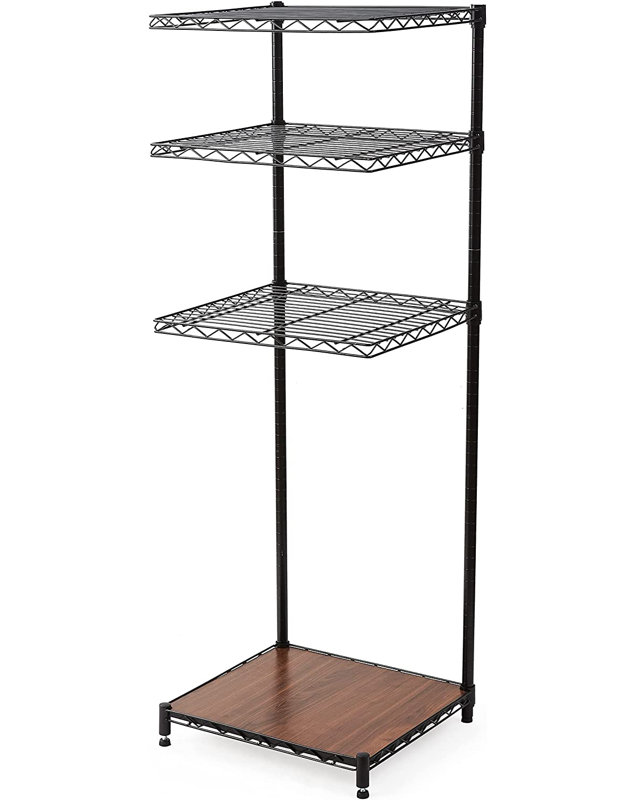 DormCo Suprima Mini Organizer Portatile Per Frigorifero – Scaffale Regolabile Su Ruote Per Dormitori E Piccoli Appartamenti, 61x45,7x132 Cm