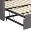 Lit de jour simple avec couchette escamotable allongée, canapé-lit rembourré, modèle simple à très grand pour économiser de l'espace, parfait
 pour chambre d'amis, velours