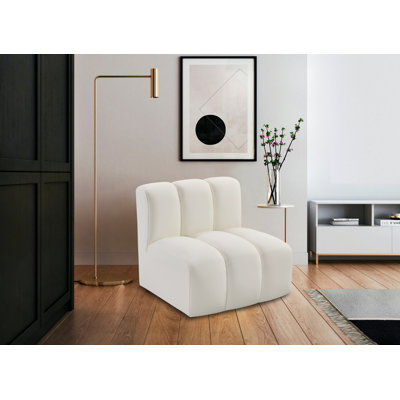 Chaise d'appoint en cuir végétalien Hurbert