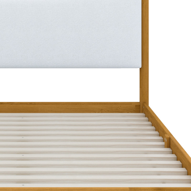Tête de lit tapissier moderne avec construction durable et base de soutien supplémentaire