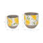Sagebrook Home 2-Pieces Cement Growing Lemons Planter, Multi-Color