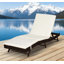 Chaise de jardin inclinable en rotin Rosengard
