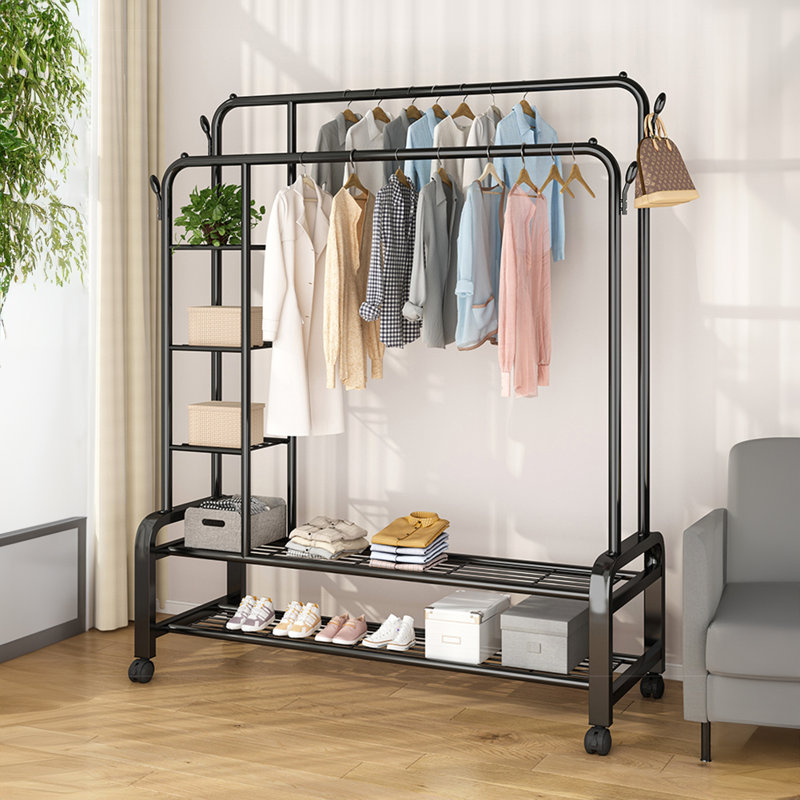 Stainless Steel Freestanding 2 - Hook Coat Rack