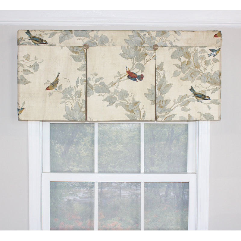 Windsong Pleated Valance, 42" W x 18" L, White