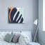 «Bright Wave 2» par Emma Scarvey, art mural sur toile, 37 po x 37 po