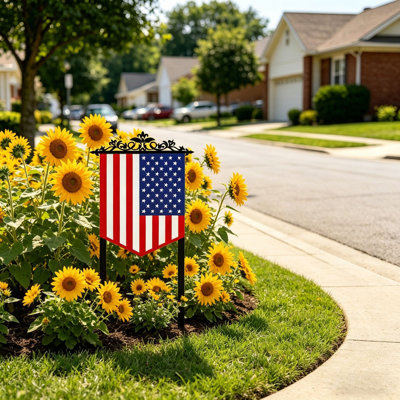 Patriotic Ground Decorations Board Sign For Independence Day Garden Yard Outdoor Decoration