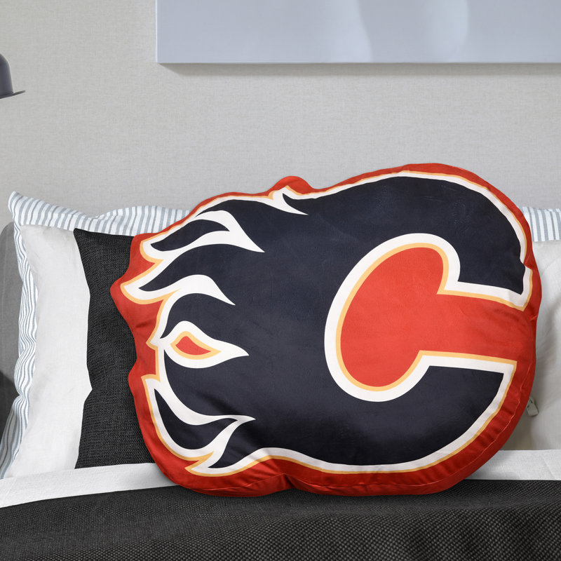 Coussin décoratif à logos nhl, Calgary Flames
