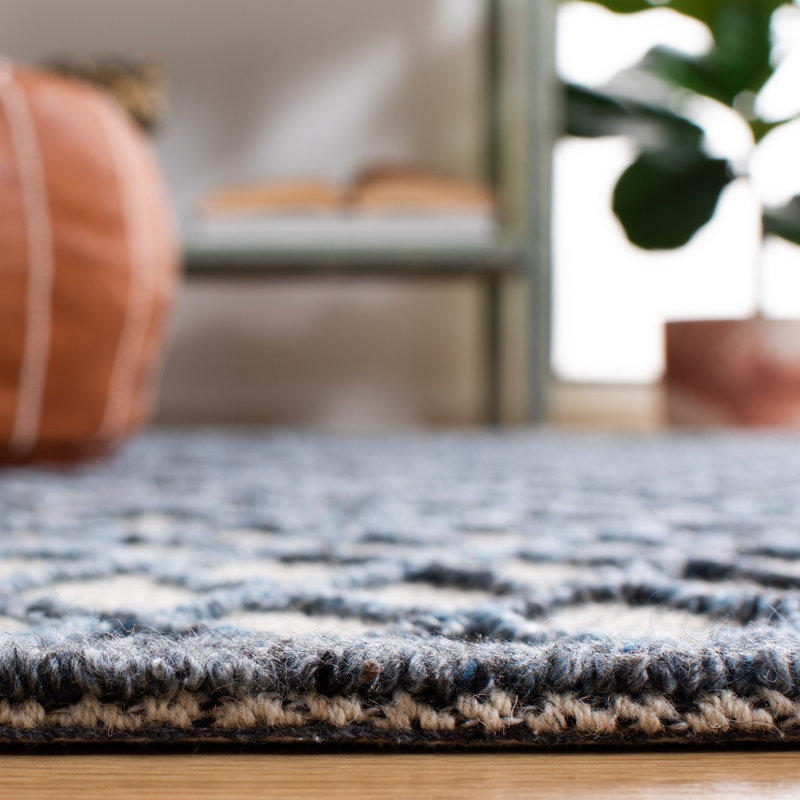 Tapis gris touffeté à la main Goodell, Rectangle 3 pi x 5 pi