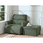 Fauteuil d'appoint rembourré avec repose-pieds avec rangement-1385108749