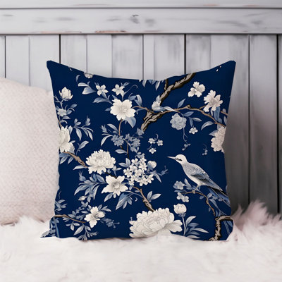 Floral Chinoiserie Asian Style Pattern VII Birds