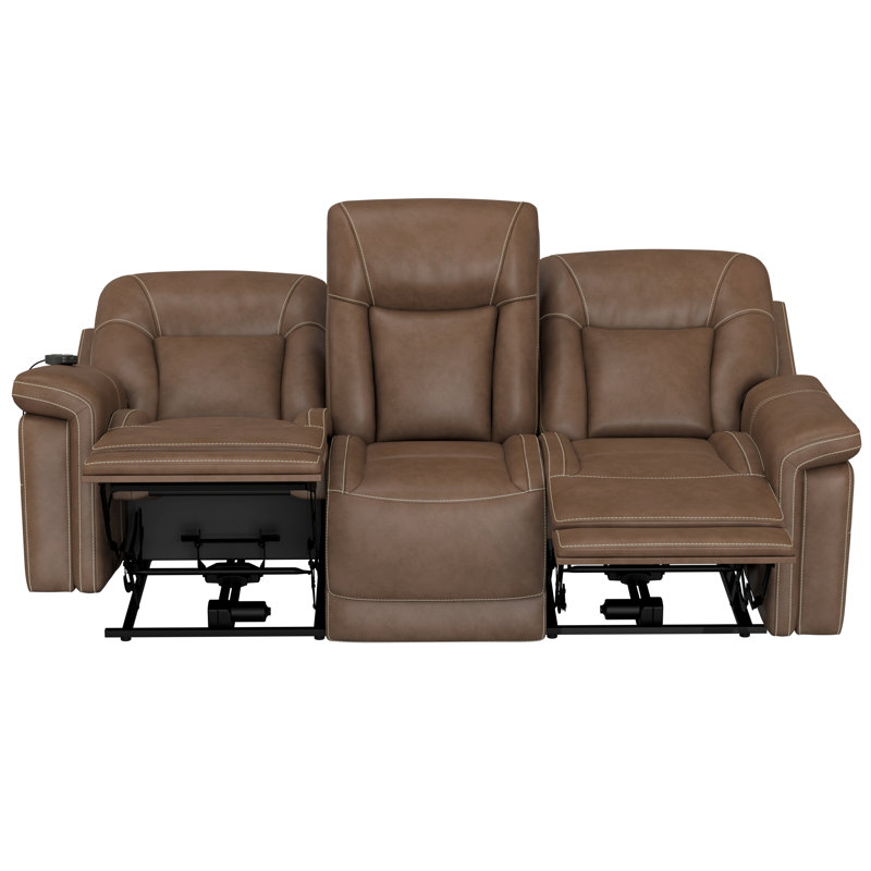 Brown Zero Gravity Dual Power Sofa
