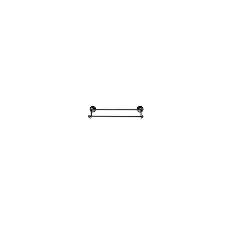 Edwardian Bath Double 20 1/2" Wall Mounted  Towel Bar, Antique Pewter