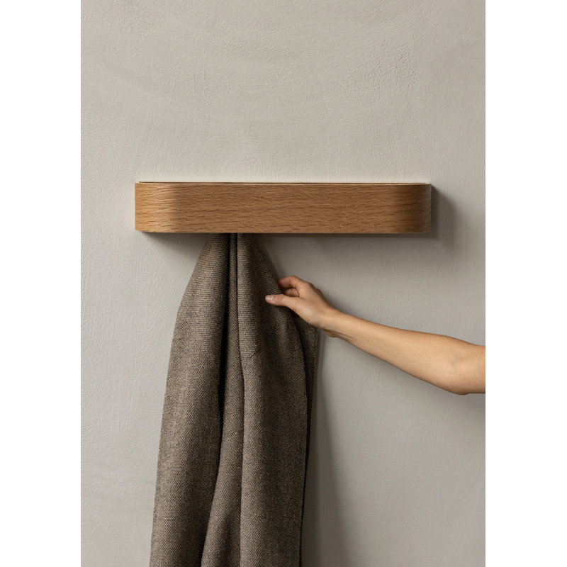 Epoch 4 - Hook Wall Mounted Coat Rack, Natural Oak