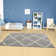 Myshaggy Collection Rugs Diamond Design in Grey
