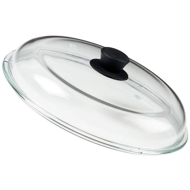 Couvercle en verre 11,5 po Bezrat, Noir
