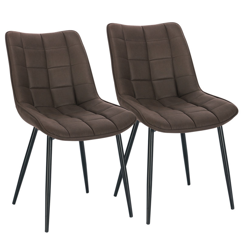 Vassar 46.5cm H Upholstered Side Chair, Dark Brown