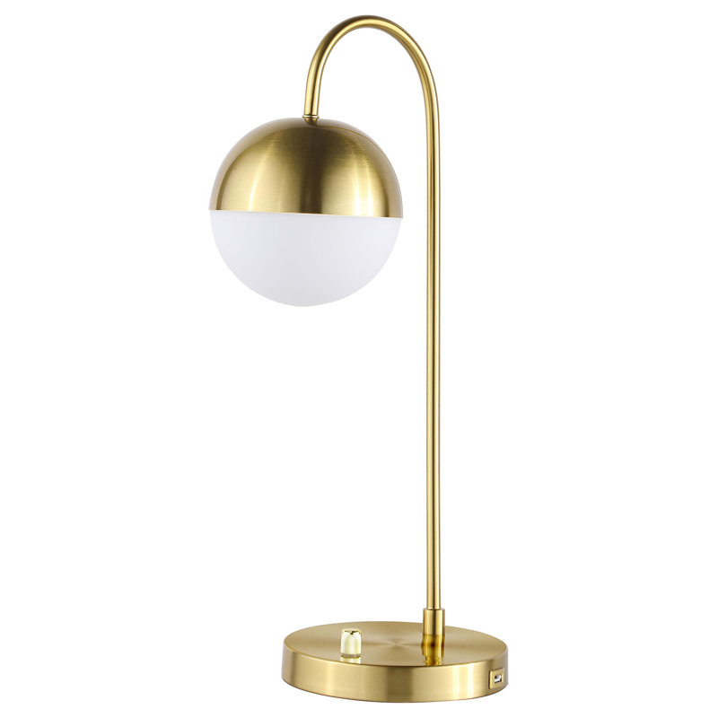 Ballesteros Metal USB Arched,Desk Lamp, Yes