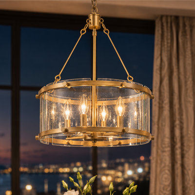 Lustre tambour 4 lumières Demien