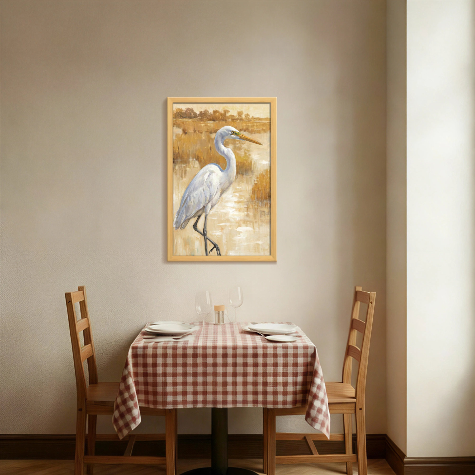 Winston Porter Animals White Heron Standing In Water Landscape ...