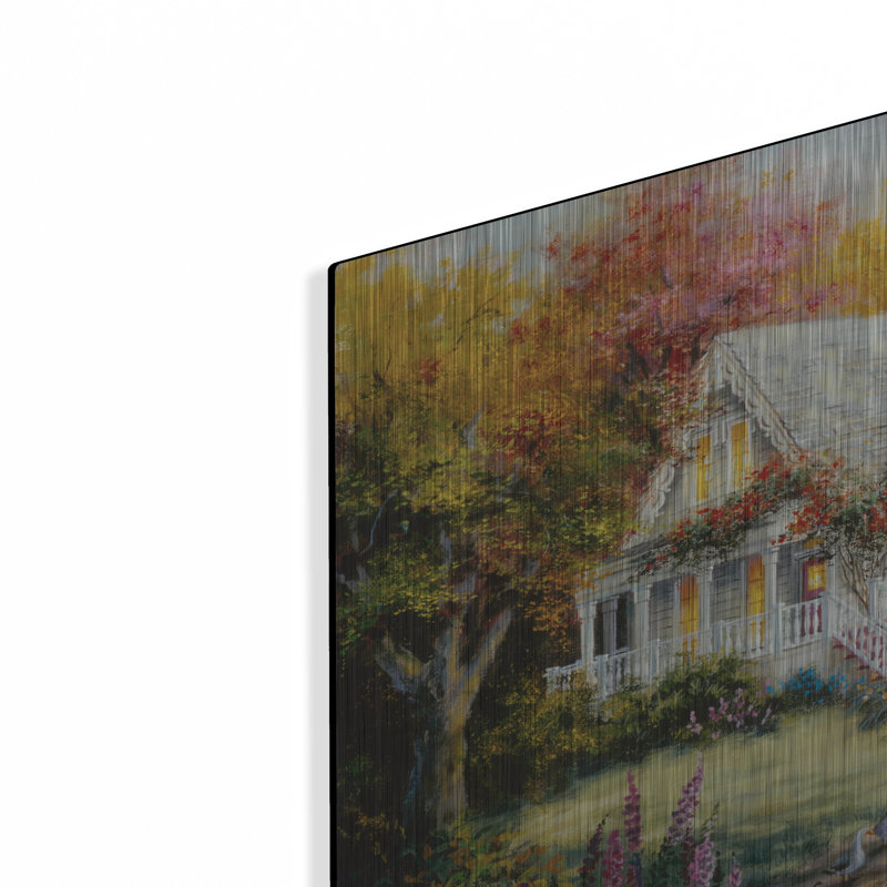  Art mural en métal «The W souhait Well» par Nicky Boehme, 16 po x 12 po, H 12 po x l 16 po