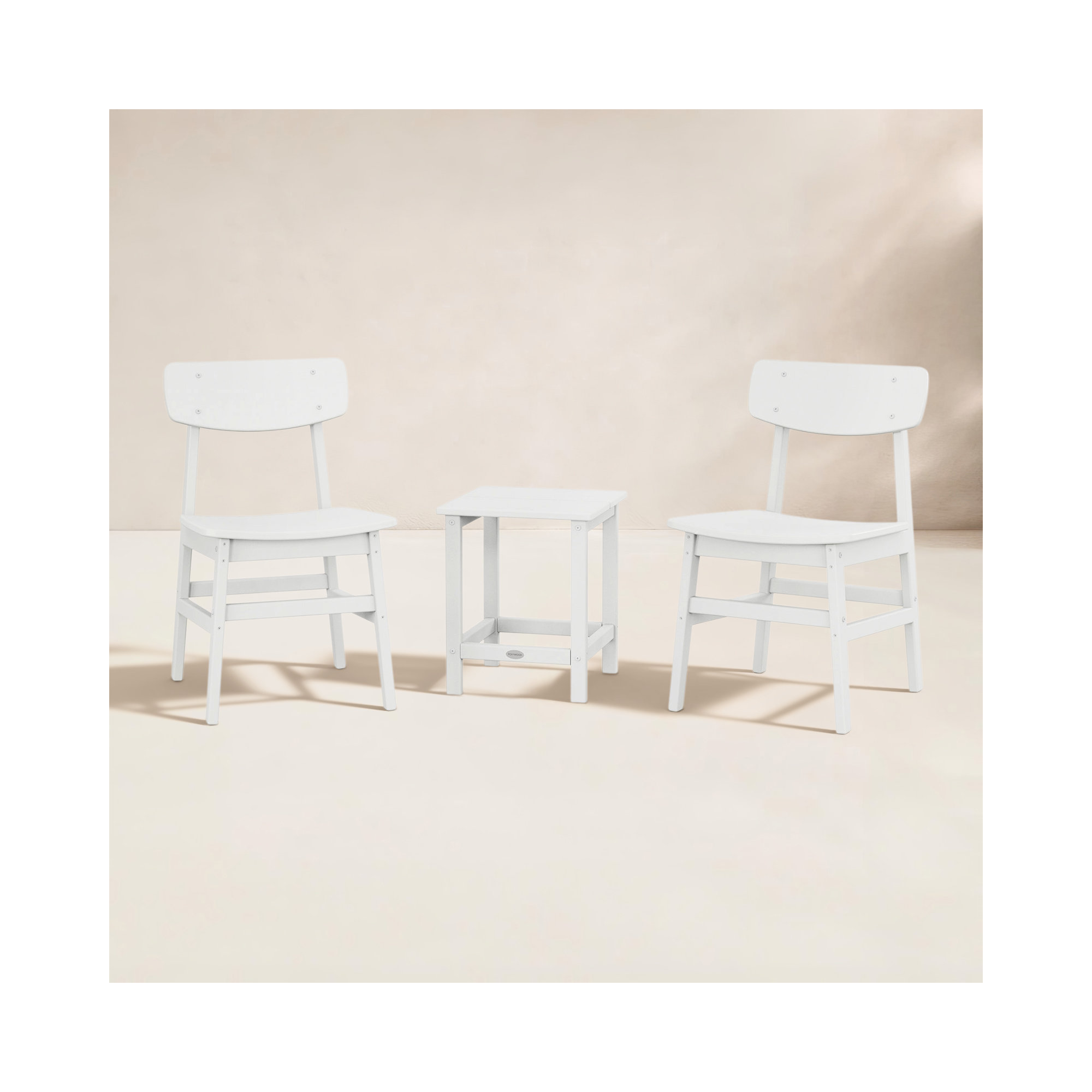 Modern Studio Urban Chair 3-Piece Seating Set, White