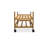 Modern Contemporary Trolley With Three Open Shelves And Storage Drawer