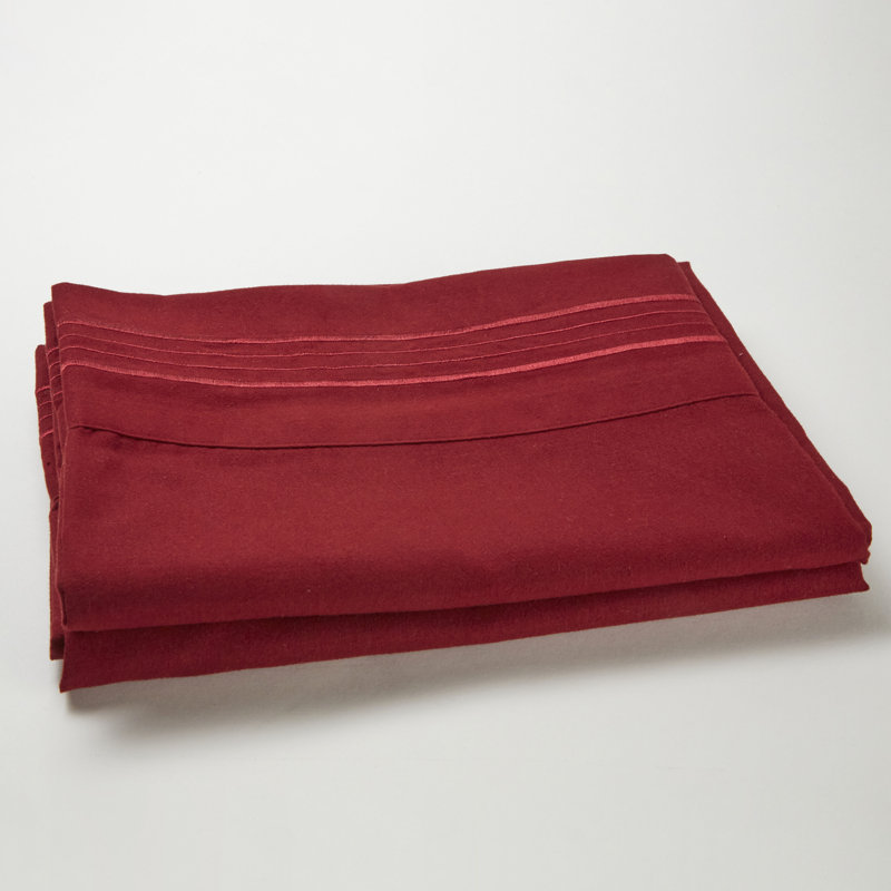 Microfiber Polyester - Set of 2, Burgundy