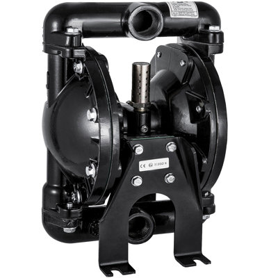 Air-Operated Double Diaphragm Pump 1 inch Inlet Outlet Aluminum 24 GPM Max 120PSI for Industrial Use