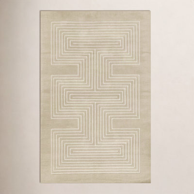 Orlie Hand Tufted Wool Geometric Indoor Rug