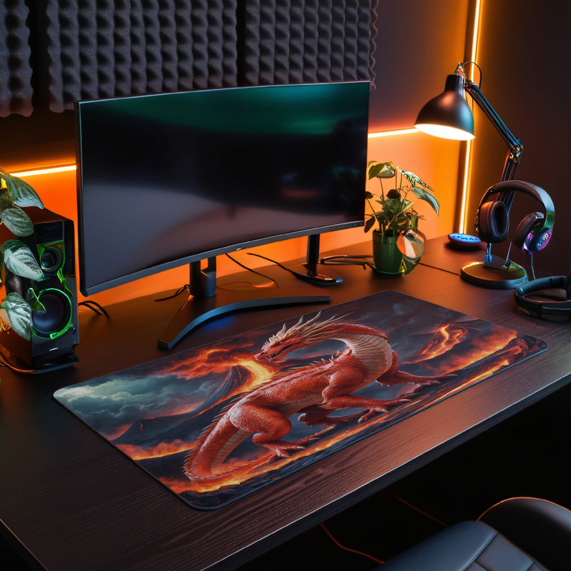 Polyester Desk Pad, 23.6x13.8