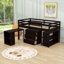 Lit mezzanine bas en bois avec 3 tiroirs Iago Kids-1186309195