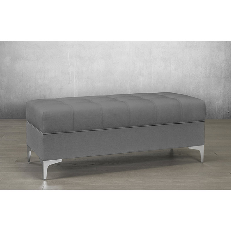 Banc de rangement Laverty, Gris