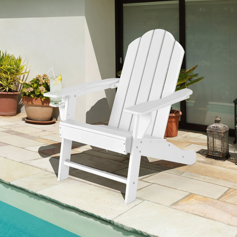 Outdoor Adirondack Chair, White