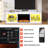 66'' LED TV Stand for TVs up to 75'', Media Console with LED Lights and Electric Fireplace-268799402