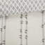 Housse de couette 100% coton pour lit double / grand lit avec rayures grises, revers, 2 taies décoratives, lavable et fermeture à boutons, 4 attaches intérieures, réversible, lavage en machine,,, -,