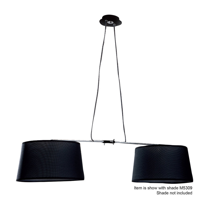 Spataro 2 - Light Kitchen Island Pendant, Black