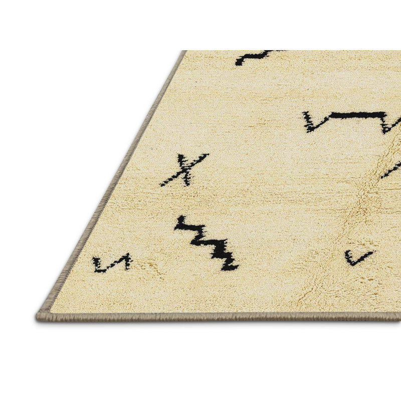 Abstract Indoor Rug, Rectangle 4' x 6'