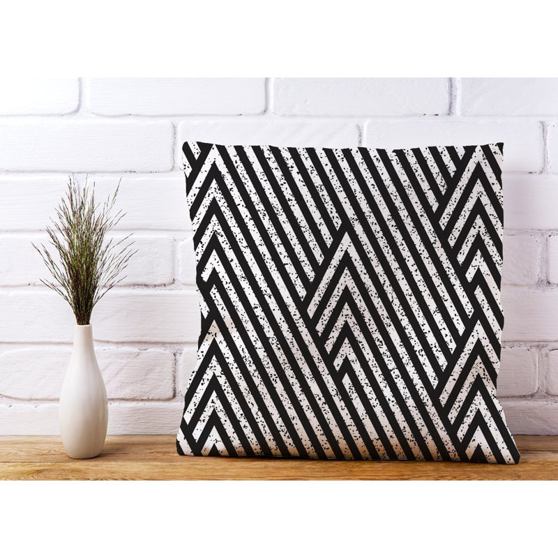 Cuthbert Oblique Grunge Chevron Square Throw Cushion