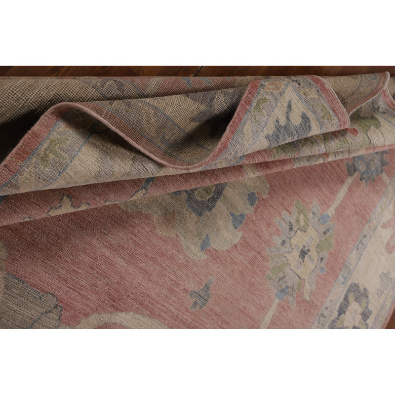Vegetable Dye Oushak Turkish Area Rug 10
