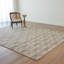 Hand Tufted Wool Geometric Shapes Area Rug in Brown-391476048