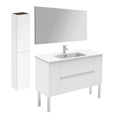 Ensemble de meuble-lavabo simple 47 po avec miroir Durazo