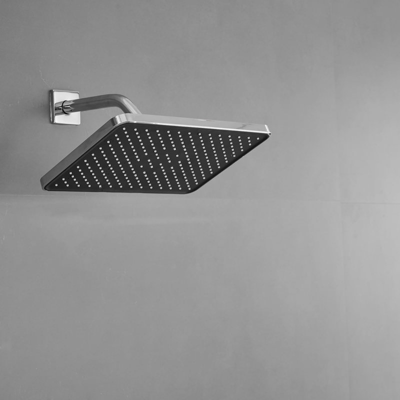 Ensemble de garniture de robinet de douche à poignée simple en laiton haute pression avec valve brute, Chrome poli